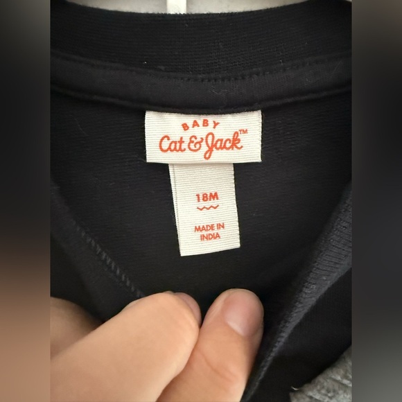 Cat & Jack Baby Halloween Bat Matching Set SZ 18M Long Sleeve Jogger New Fall - Picture 3 of 7